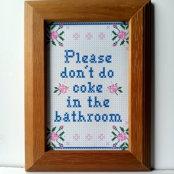 Don't do c@ke funny Bathroom Restroom washroom - Picture 4 of 7